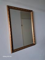 Rechthoekige spiegel - Goudkleurige versierde rand., Ophalen, Minder dan 50 cm, Zo goed als nieuw, Minder dan 100 cm