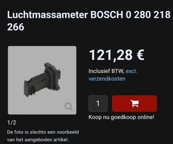 Luchtmassa meter 0 280 218 266 beschikbaar voor biedingen