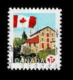 postzegel 2476 Canada watermolen Old Stone Mill, Postzegels en Munten, Ophalen of Verzenden, Gestempeld, Noord-Amerika