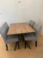 Eettafel met 4 stoelen, Ophalen, Zo goed als nieuw