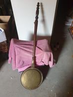 Antieke beddenpan met houten handvat, Ophalen of Verzenden