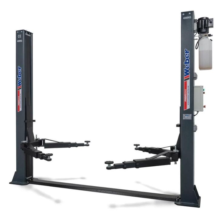 Weber Professionele 2 koloms hydraulische hefbrug 4,2 ton., Auto diversen, Autogereedschap, Zo goed als nieuw, Ophalen