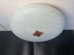 Plafondlamp. VINTAGE. 60 cm. Glas en hout. Vanaf € 69.=, Ophalen, Gebruikt, Glas