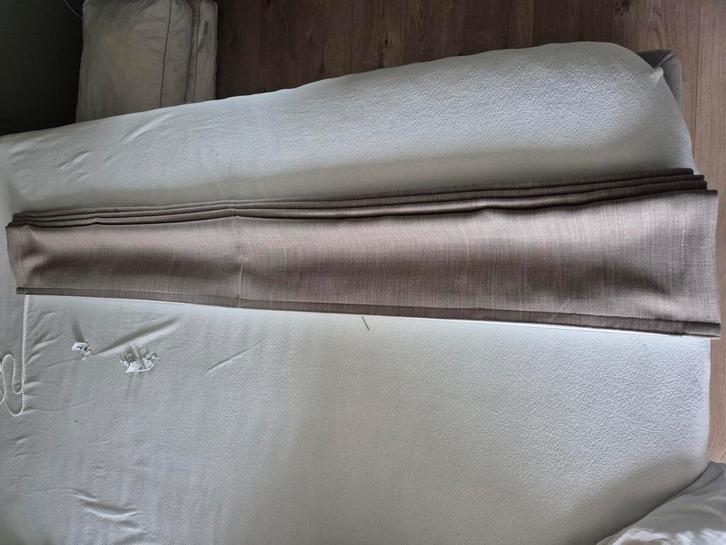 Vouwgordijn 155x165, Huis en Inrichting, Stoffering | Gordijnen en Lamellen, Gebruikt, 150 tot 200 cm, 150 tot 200 cm, Bruin, Grijs