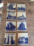 Delfts blauwe tegels met kastelen uit de achterhoek, Antiek en Kunst, Antiek | Wandborden en Tegels, Ophalen of Verzenden