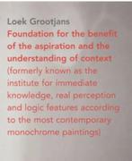 Boek Loek Grootjans - Foundation for the benefit .........., Ophalen of Verzenden, Gelezen