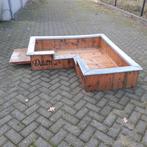 Grote steigerhouten hondenmand voor 2 honden, Ophalen, Nieuw