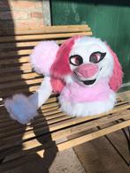 Pink dog fursuit head + tail (nieuw), Hobby en Vrije tijd, Ophalen of Verzenden, Nieuw