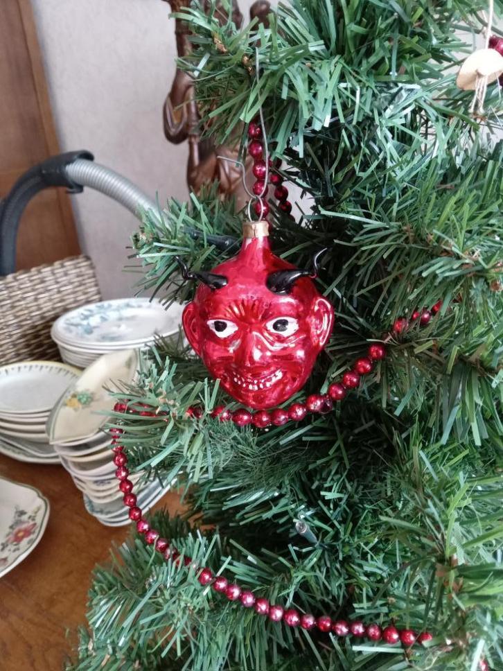 kerstbal KRAMPUS van LOUSCHE, Diversen, Kerst, Gebruikt, Ophalen of Verzenden