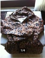 Dames regenjas print bruin mt 36 City life, City Life, Bruin, Ophalen of Verzenden, Zo goed als nieuw