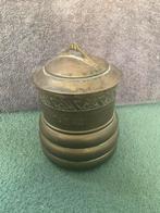 Antieke tabakspot met deksel, Ophalen of Verzenden