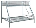 Trio stapelbed metaal, Huis en Inrichting, Slaapkamer | Stapelbedden en Hoogslapers, Ophalen, 90 cm, 160 tot 180 cm, Tweepersoons