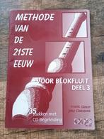 Blokfluit lesboek inclusief CD - Methode van de 21 ste eeuw, Gebruikt, Overige genres, Les of Cursus, Ophalen of Verzenden