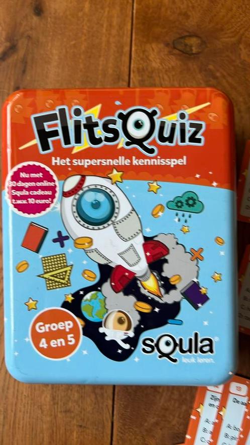 Flits quiz groep 4-5. Van squla, Hobby en Vrije tijd, Gezelschapsspellen | Kaartspellen, Zo goed als nieuw, Ophalen of Verzenden
