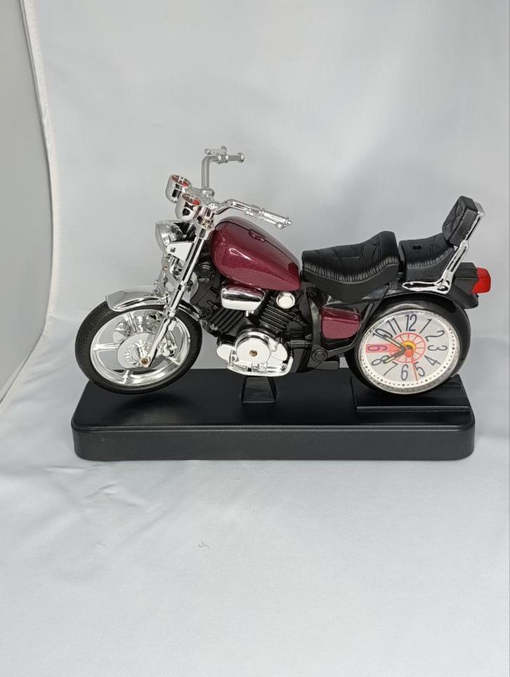 Chopper Harley Davidson Wekker - Motor Geluid & Licht!, Huis en Inrichting, Woonaccessoires | Klokken, Wandklok, Ophalen of Verzenden