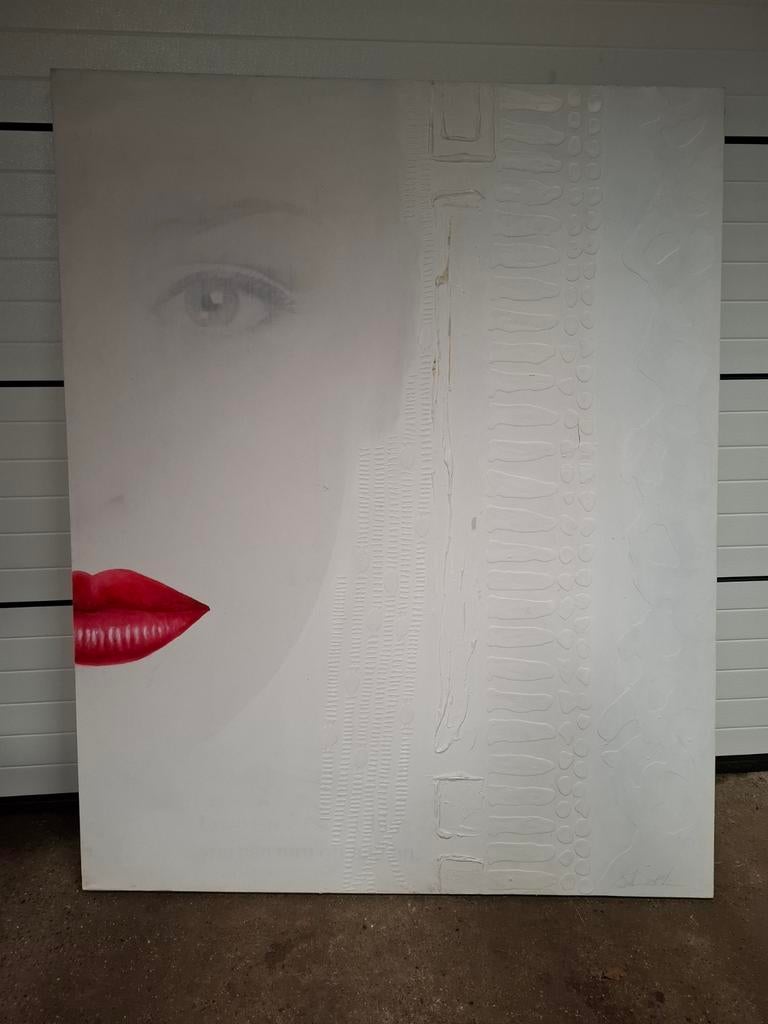 Schilderij Sabine Kleiren 200x160, Antiek en Kunst, Ophalen of Verzenden
