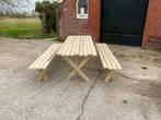 Picknicktafel met losse banken, Tuin en Terras, Picknicktafels, Nieuw, Rechthoekig, Hout, Ophalen