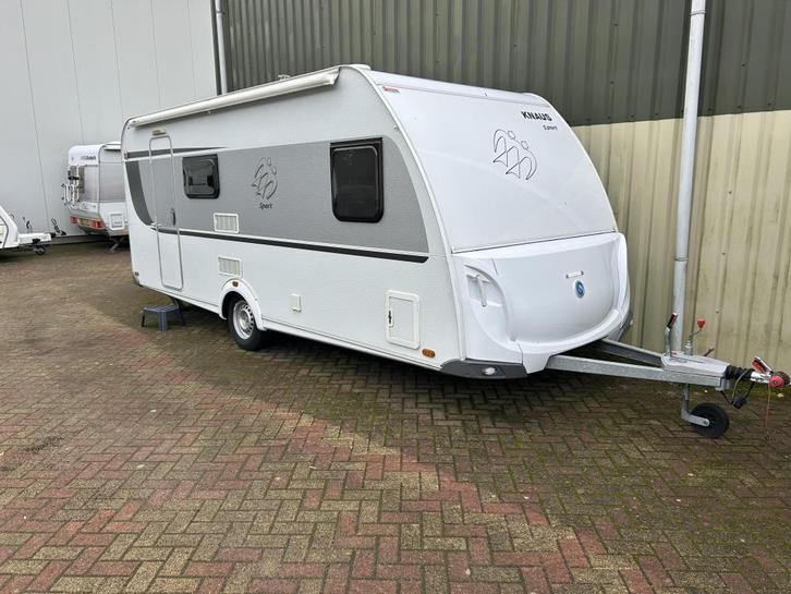 Knaus Sport 500 FDK verkocht, Caravans en Kamperen, Caravans, Bedrijf, tot en met 5, 1000 - 1250 kg, Overige, Knaus, Dwars-stapelbed