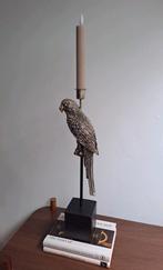 Grote Papegaai Goud/Zwart Kandelaar!, Ophalen of Verzenden, Zo goed als nieuw, Metaal, Kandelaar