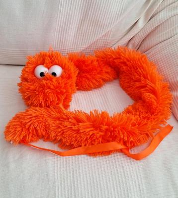 Oranje knuffel handpop beschikbaar voor biedingen