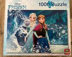 Frozen puzzle 1000 stukjes, 48 x 67 cm, Compleet, Ophalen of Verzenden, Meer dan 50 stukjes, Zo goed als nieuw, 6 jaar of ouder