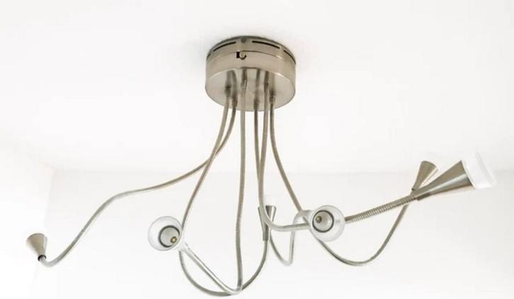 IKEA TIVED Lamp - Flexibele Spotjes, Huis en Inrichting, Lampen | Plafondlampen, Gebruikt, Metaal, Ophalen