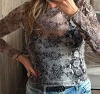 Stradivarius slangenprint top met lange mouwen in maat M, Maat 38/40 (M), Ophalen of Verzenden, Zo goed als nieuw, Lange mouw
