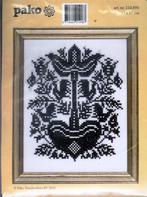 Cado pako borduurpakket  merklap  zwart / wit  oude prijs, Ophalen of Verzenden, Nieuw, Handborduren, Borduurpakket