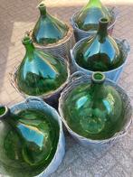 Mooie oude dame jeanne flessen ,gistflessen in topstaat, Ophalen, Gebruikt, Glas, Minder dan 50 cm