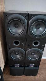 Te koop : KEF Q50 speakers, Gebruikt, 60 tot 120 watt, Front, Rear of Stereo speakers, Ophalen
