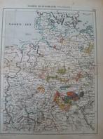 10 / Litho van J. Kuyper uit 1880 van Noord West Duitsland, Ophalen of Verzenden