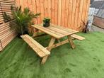 Geïmpregneerde picknicktafel “Budget” voor maar €69,50 p/s, Tuin en Terras, Picknicktafels, Nieuw, Inklapbaar, Rechthoekig, Hout