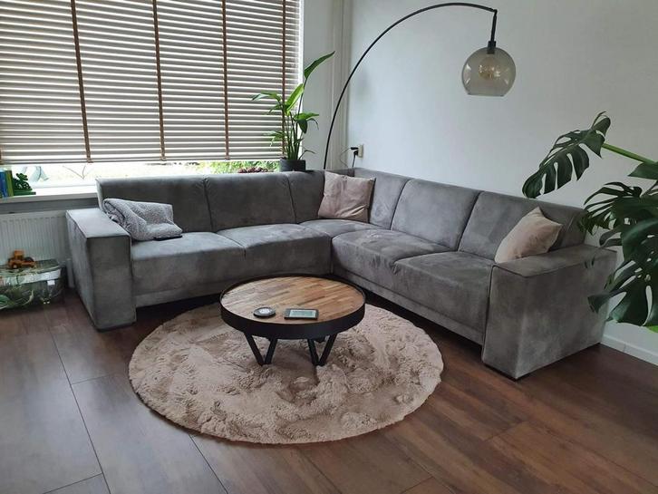 Grijze bank - Pronto, Huis en Inrichting, Banken | Complete zithoeken, Gebruikt, Stof, Ophalen