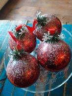 Rode kerstballen, Diversen, Kerst, Ophalen of Verzenden, Gebruikt