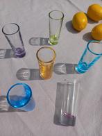 Crisa gekleurde vintage borrelglaasjes, Verzamelen, Glas en Borrelglaasjes, Ophalen of Verzenden, Zo goed als nieuw, Borrel- of Shotglas