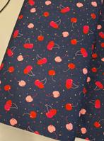 tricot met kersen, Overige materialen, Blauw, 120 cm of meer, Ophalen of Verzenden