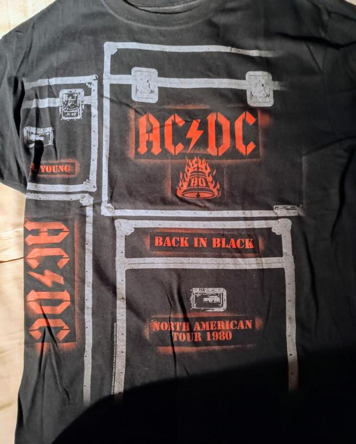 AC/DC t-shirt XL, Kleding | Heren, T-shirts, Zo goed als nieuw, Maat 56/58 (XL), Zwart, Ophalen of Verzenden