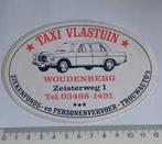 Sticker Taxi Vlastuin Woudenberg, Bedrijf of Vereniging, Zo goed als nieuw, Verzenden