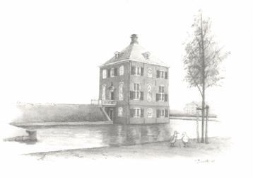 Voorburg - Huygensmuseum Hofwijck [1640] - tekening - ongelo beschikbaar voor biedingen