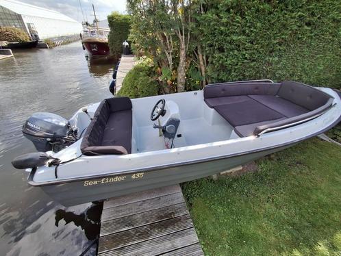 Consoleboot Seafinder 435, Watersport en Boten, Vis- en Consoleboten, Gebruikt, Tot 10 pk, 3 tot 6 meter, Benzine, Buitenboordmotor