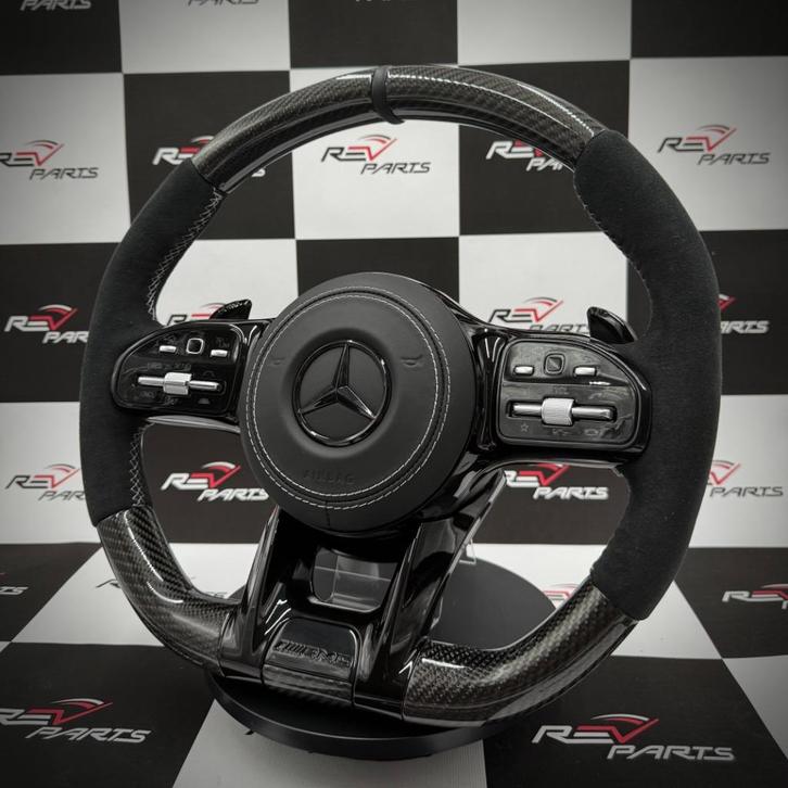 Mercedes upgrade alcantara carbon stuur compleet AMG, Auto diversen, Tuning en Styling, Ophalen of Verzenden