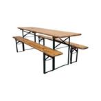 Vintage bierbankset retro biertafel sets Picknick tafel  842, Tuin en Terras, Ophalen of Verzenden, Gebruikt