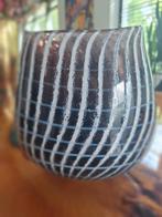 Vaas- Geblazen glas Leerdam, Overige kleuren, Ophalen of Verzenden, Minder dan 50 cm, Glas