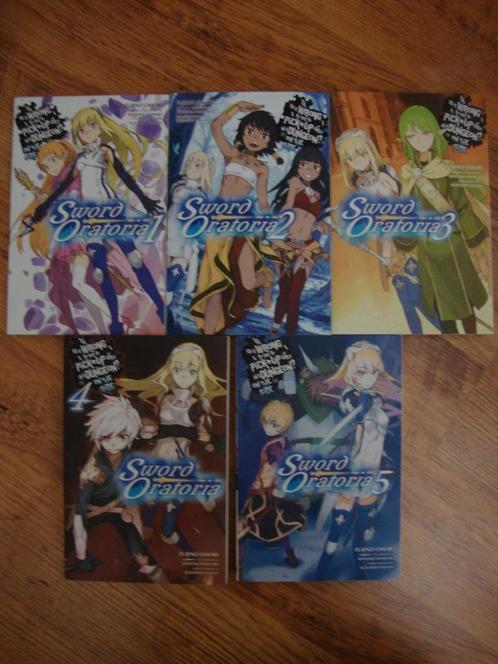 Engelstalige Boeken Serie: Sword Oratoria Deel 1 t/m 5, Boeken, Taal | Engels, Zo goed als nieuw, Fictie, Ophalen