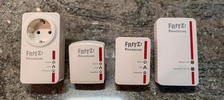 Fritz!Powerline adapters te koop ( o.a. 540E met WiFI-N ), Computers en Software, Powerlines, Zo goed als nieuw, Ophalen of Verzenden