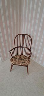 Vintage Windsor Stoel met Bloemenbekleding, Antiek en Kunst, Antiek | Meubels | Stoelen en Banken, Ophalen