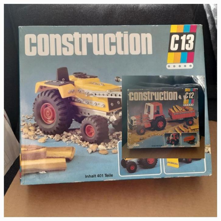 Vintage Construction C12 + C13 bouwdozen VEB DDR, Verzamelen, Speelgoed, Gebruikt, Ophalen of Verzenden