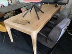 Tafel harvy blank eiken afgeronde hoeken 250x100, Huis en Inrichting, Tafels | Eettafels, Ophalen, 100 tot 150 cm, Eikenhout, Vijf personen of meer