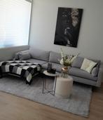 Hoekbank grijs stof -Wehkamp NOUS LIVING, Ophalen, Gebruikt, Stof