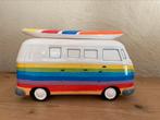 Spaarpot vw bus met surfplank, Ophalen of Verzenden, Zo goed als nieuw, Steen, Aardewerk of Keramiek, Vervoermiddel